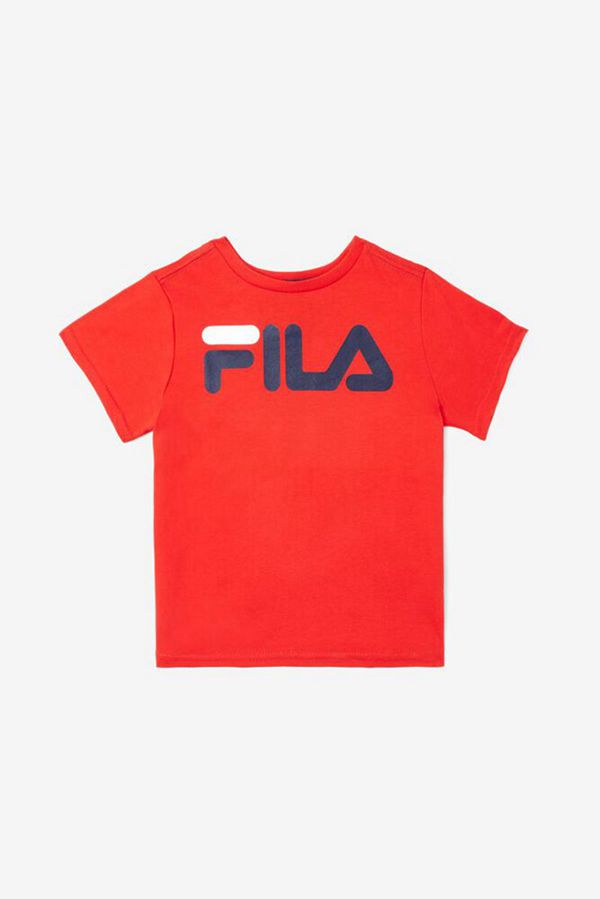 Fila Tričká Detske Červené - Toddler Logo Vypredaj - Slovakia 04956-QGJI